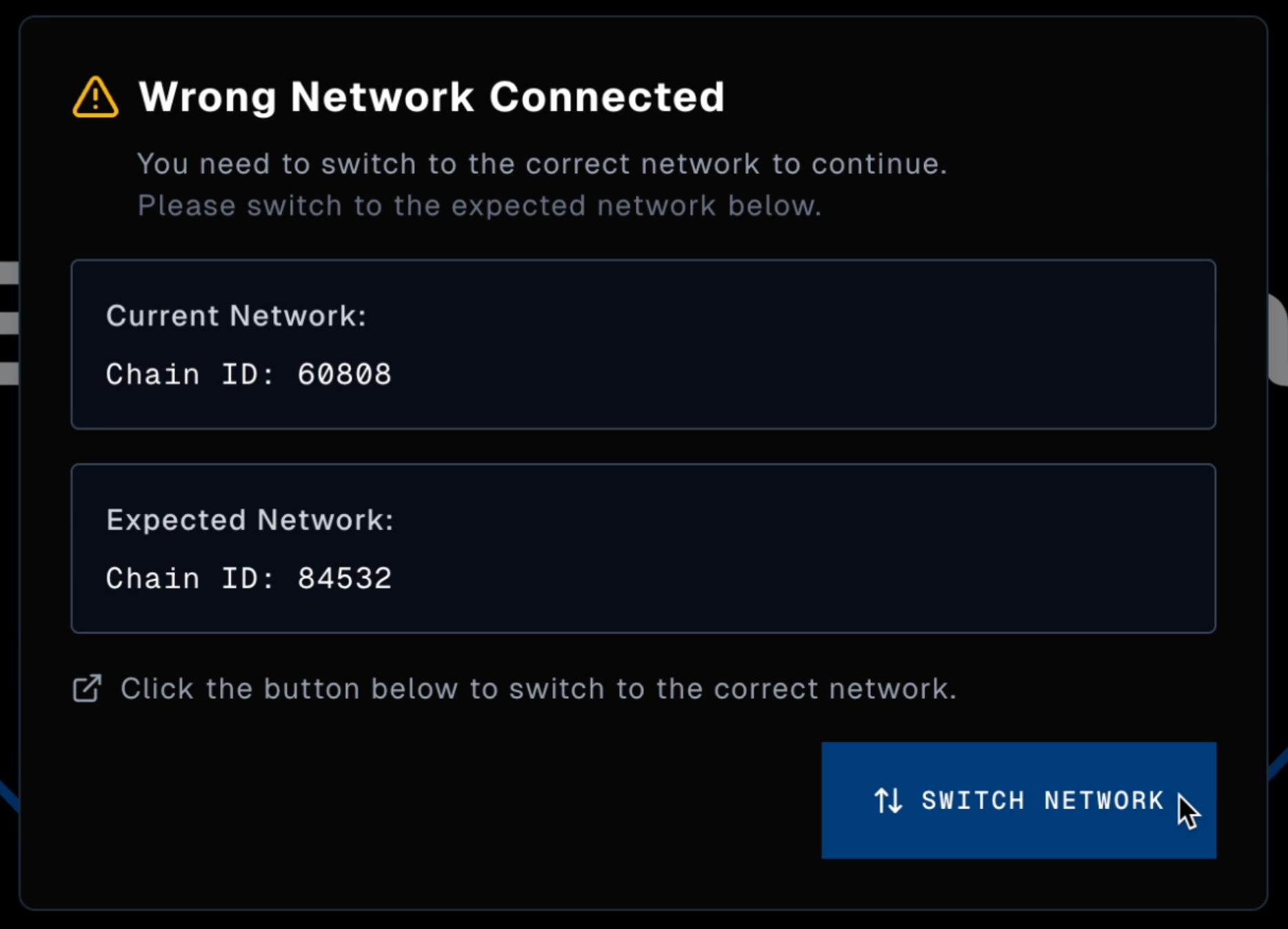 Switch blockchain network to Base